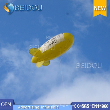 PVC beleuchtete Luft Helium Ballon Werbung Aufblasbare RC Blimp Luftschiff